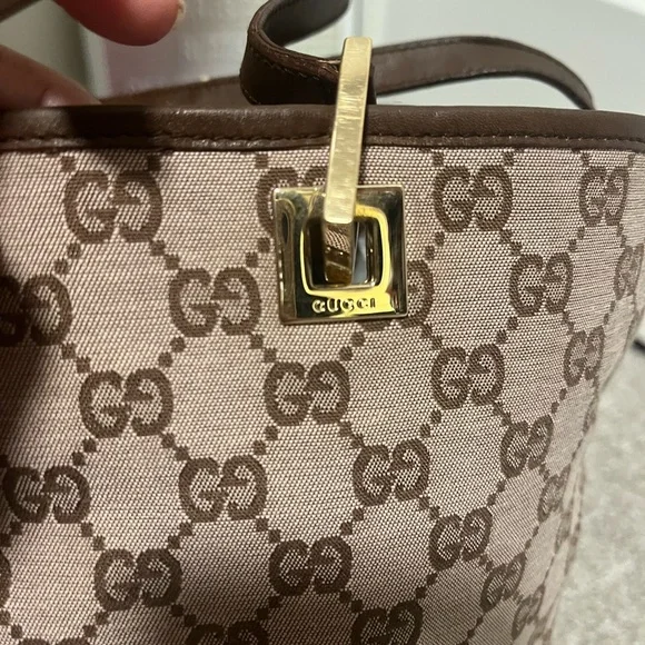 Gucci Canvas/Nylon Lining Tote - Picture 3 of 11